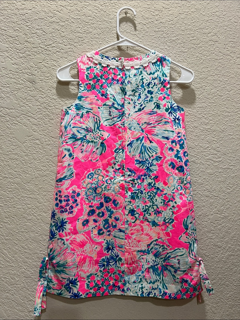 Lilly Pulitzer Girls shift in pink seaing things size 10 EUC - Picture 3 of 3